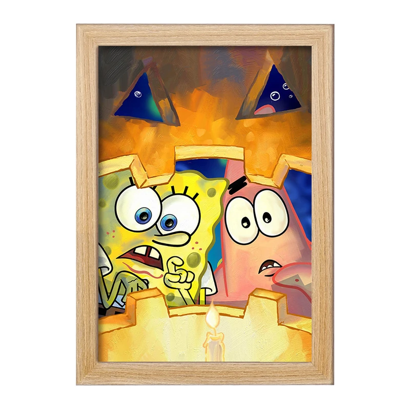 تابلو خندالو مدل باب اسفنجی و پاتریک کد F1864