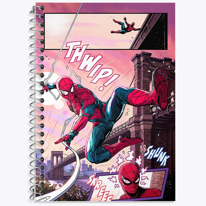 دفتر لغت 50 برگ خندالو طرح مرد عنکبوتی (Spider Man) کد N4252