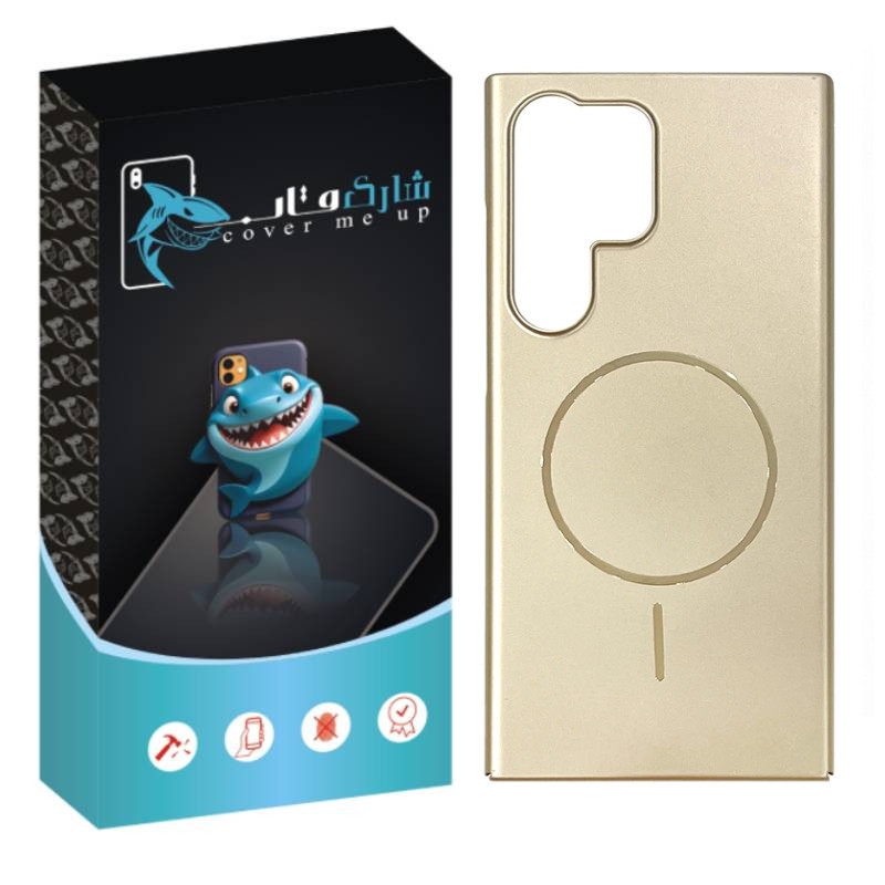 کاور شارک قاب مدل متالیک مناسب برای گوشی موبایل سامسونگ Galaxy S25 Ultra
