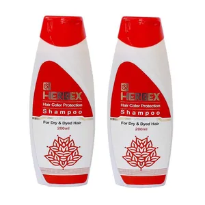 شامپو تثبیت کننده رنگ مو هربکس مدل Pomegranate  حجم 200 میلی لیتر مجموعه 2 عددی