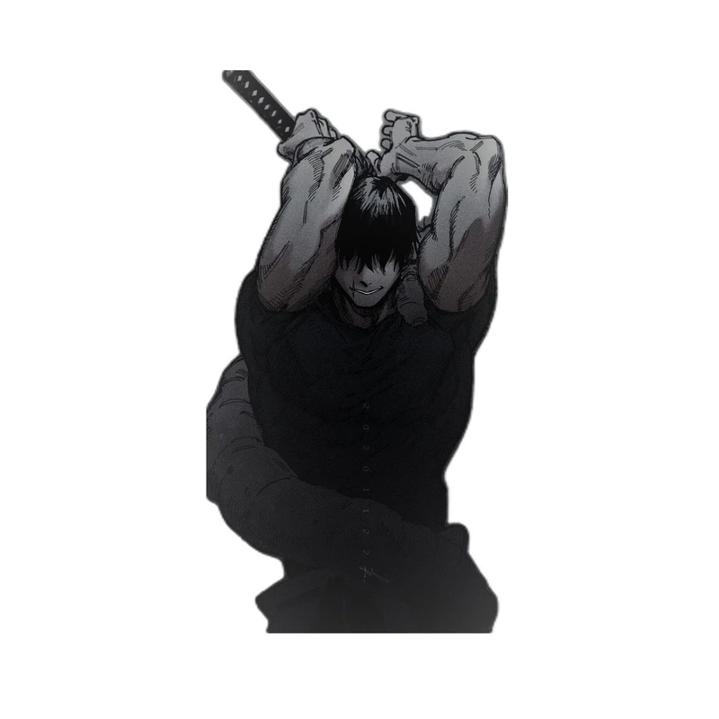 استیکر لپ تاپ و موبایل مدل انیمه طرح جوجوتسو کایسن توجی فوشیگورو Jujutsu Kaisen Toji Fushiguro کد 430
