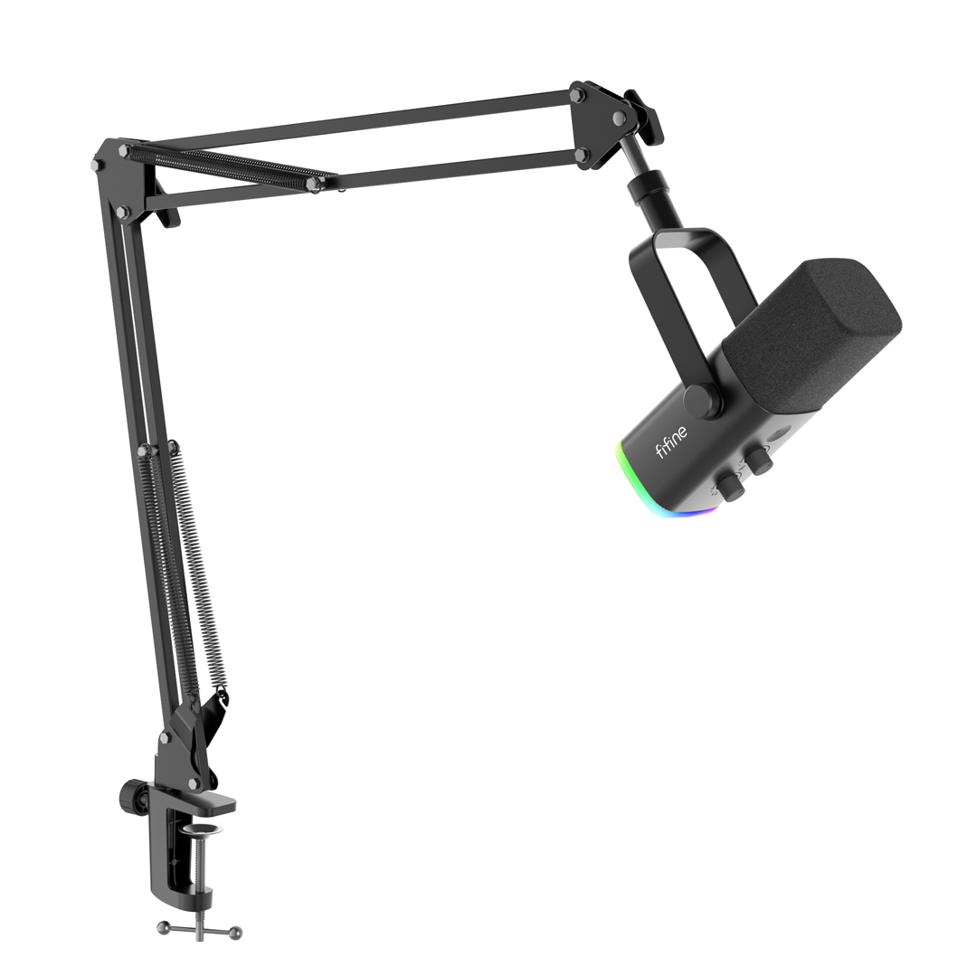 میکروفن کندانسر فای فاین کد AM8T با درگاه اتصال USB TYPE C و XLR