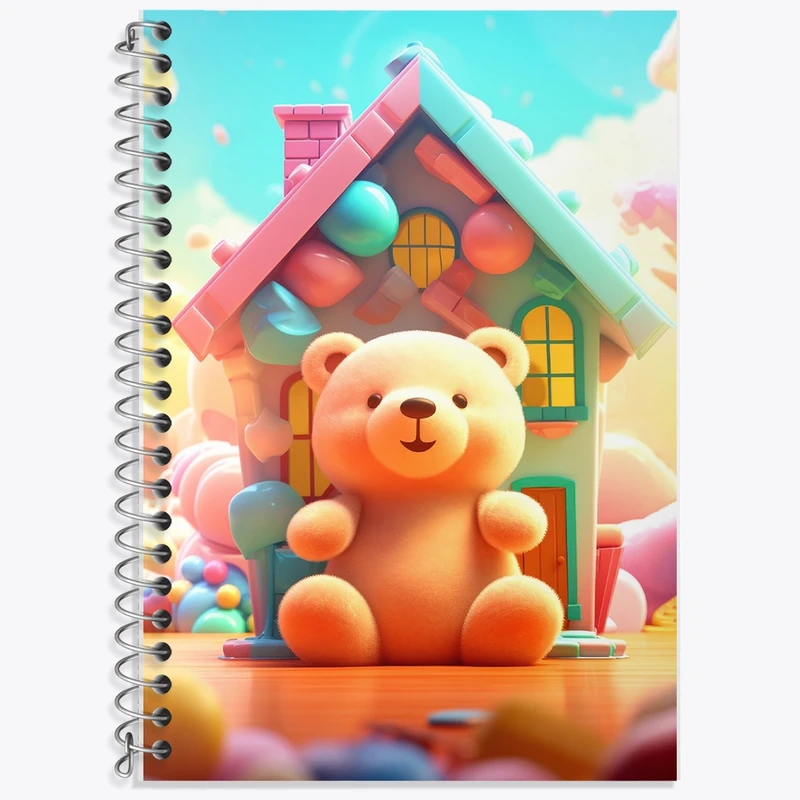 دفتر لغت 50 برگ خندالو طرح خرس کیوت کد F2641