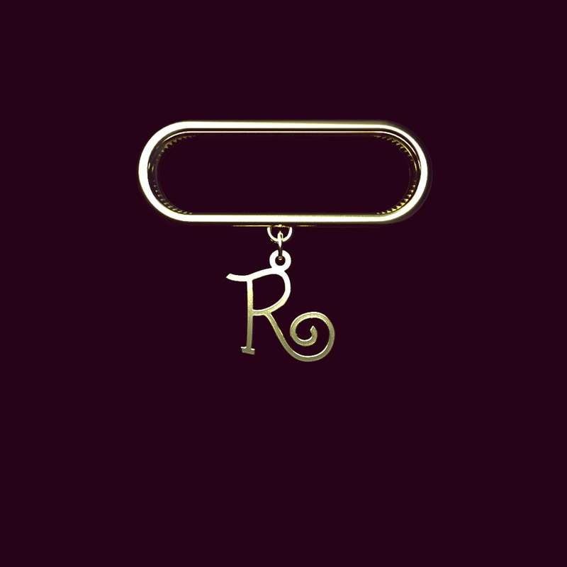 آویز ساعت طلا 18 عیار زنانه مدوپد مدل حرف R کد SL1-1734