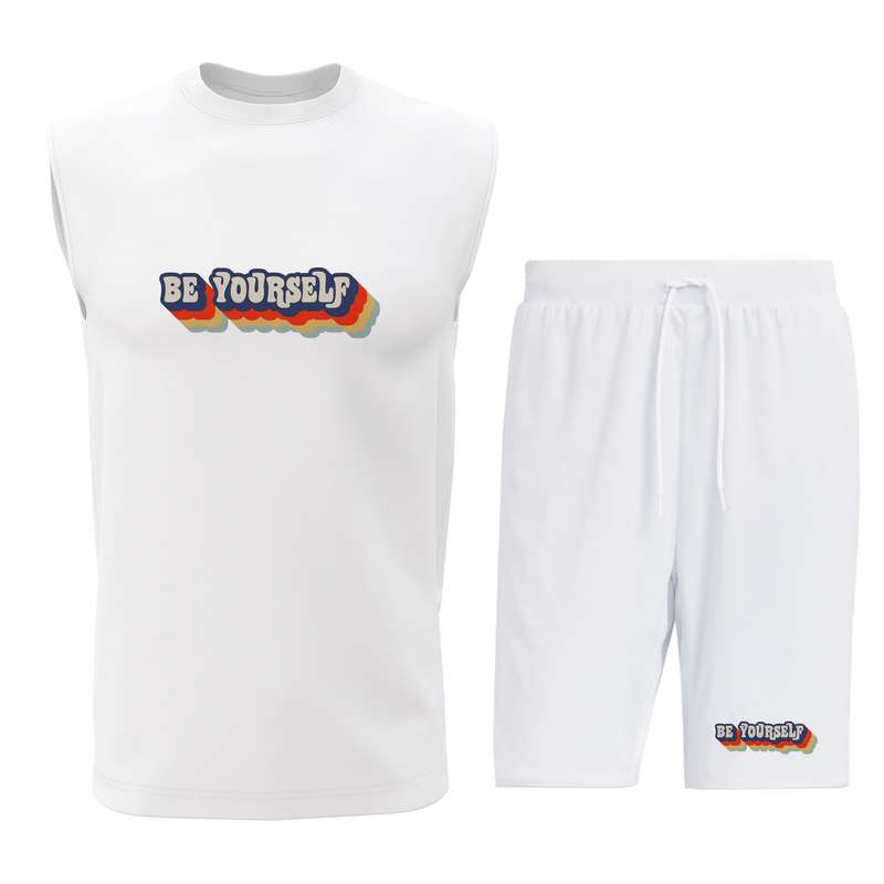 ست تاپ و شلوارک مردانه مدل Q005W