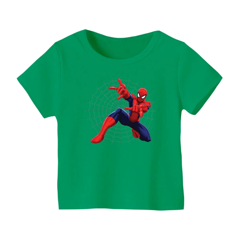 تی شرت آستین کوتاه بچگانه مدل مرد عنکبوتی کد ۱۵