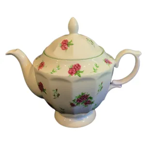 قوري چيني زرين ايران مدل نئوكلاسيك گل سرخ مينياتوري درجه 2 