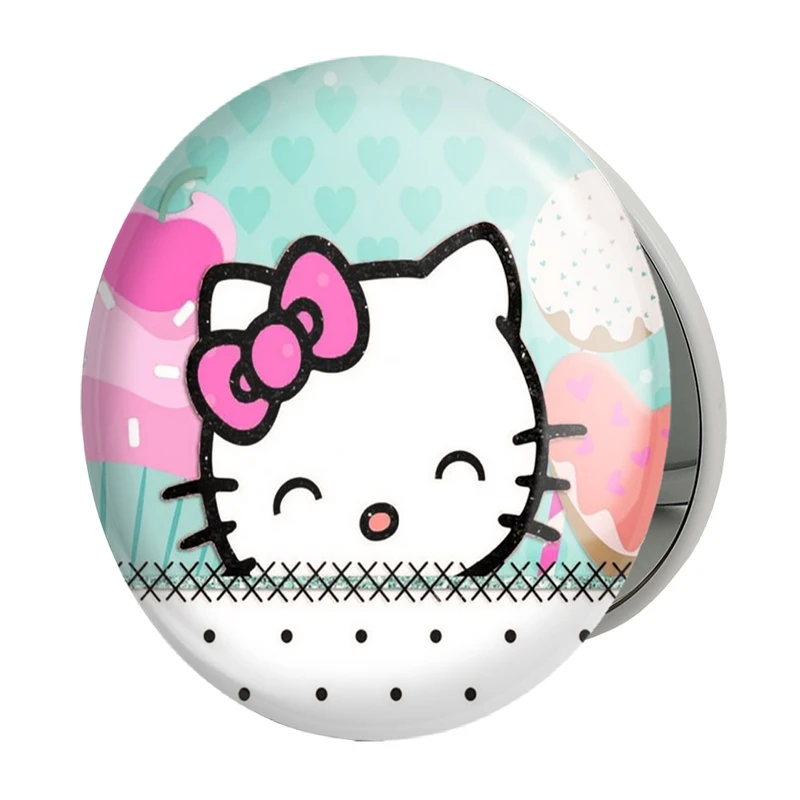 آینه جیبی خندالو طرح هلو کیتی مدل تاشو کد 24754 