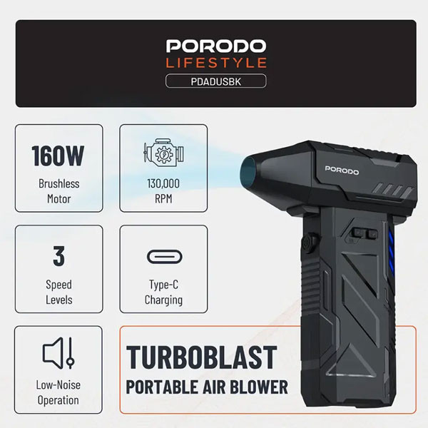 دستگاه دمنده و مکنده شارژی پرودو مدل توربو بلاست دستگاه دمنده و مکنده شارژی پرودو مدل توربو بلاست