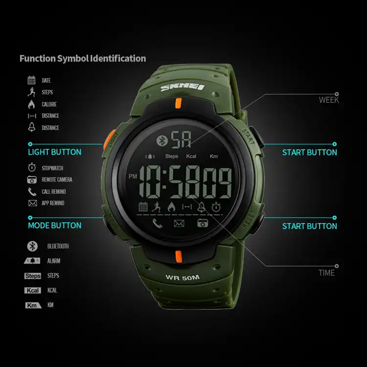 ساعت مچی دیجیتال مردانه اسکمی مدل 1301AG