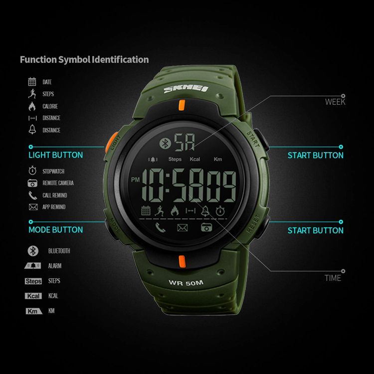 ساعت مچی دیجیتال مردانه اسکمی مدل 1301AG -  - 3
