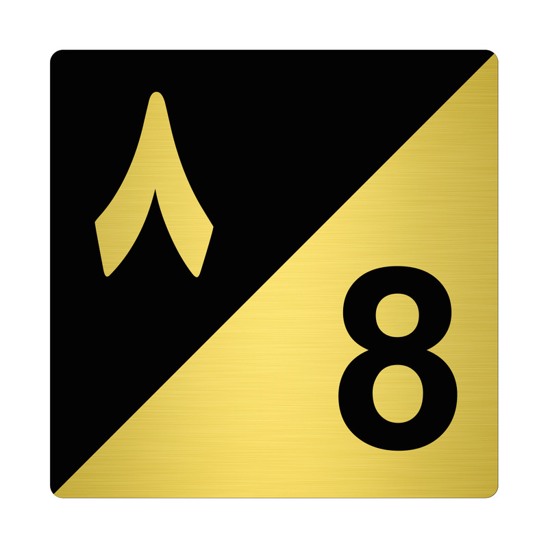 تابلو نشانگر مستر راد طرح پلاک واحد شماره هشت کد TR.BG 08 تابلو نشانگر مستر راد طرح پلاک واحد شماره هشت کد TR.BG 08