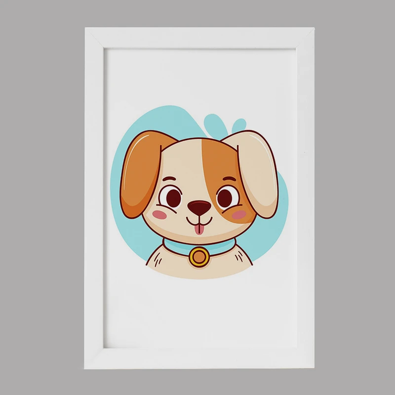 تابلو خندالو مدل سگ حیوانات بامزه کد 37142