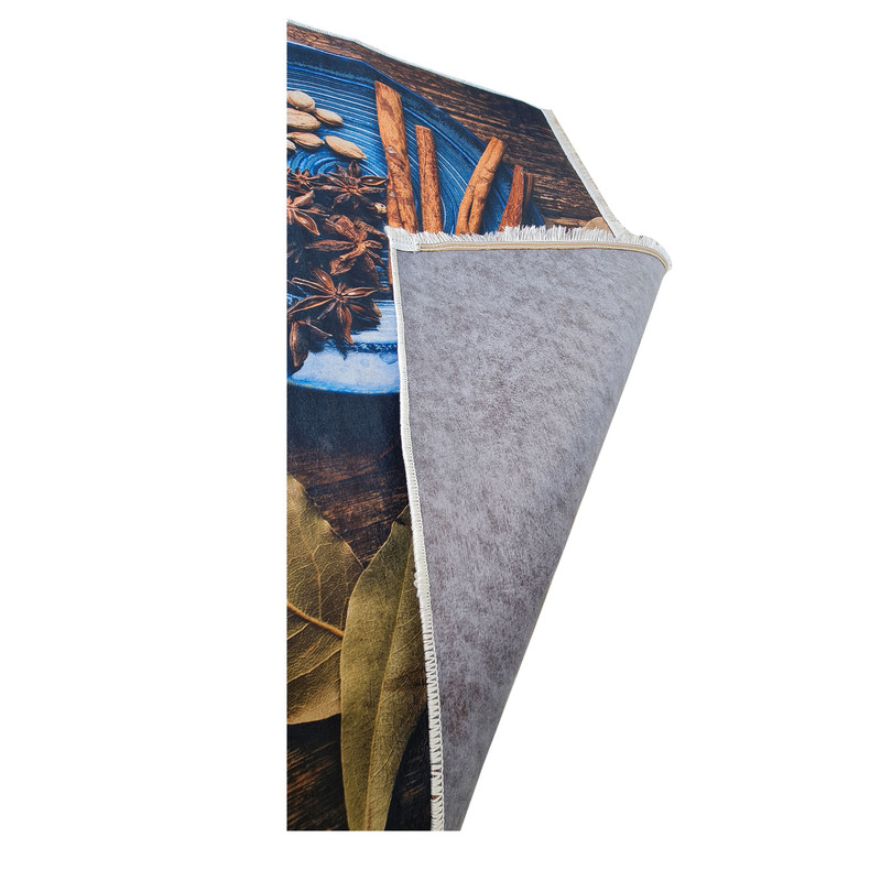 فرش پارچه ای مدل فرشینه طرح آشپزخانه کد 4070