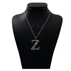 گردنبند نقره زنانه دلی جم طرح Z کد D 278