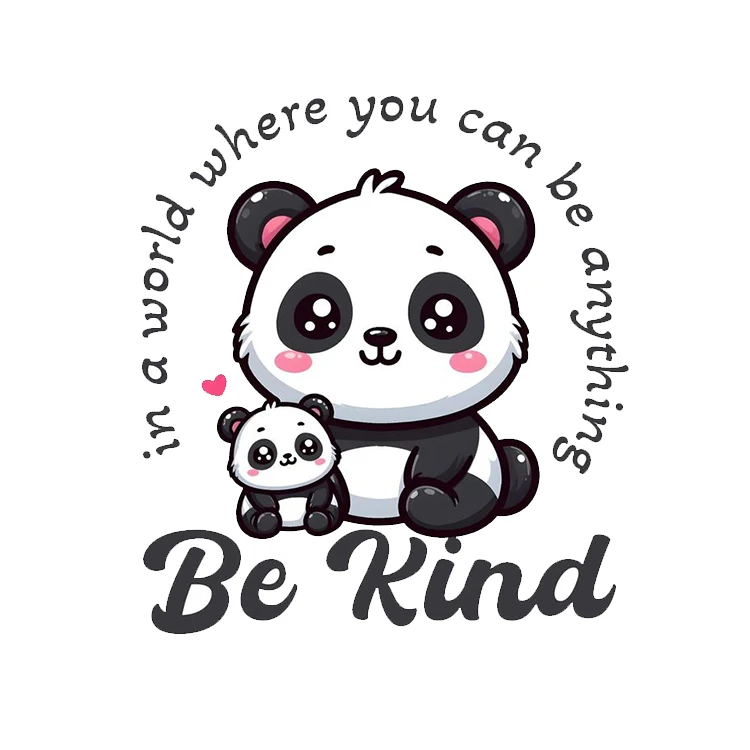 استیکر پارچه و لباس پاد آفرین مدل پاندا کد 689