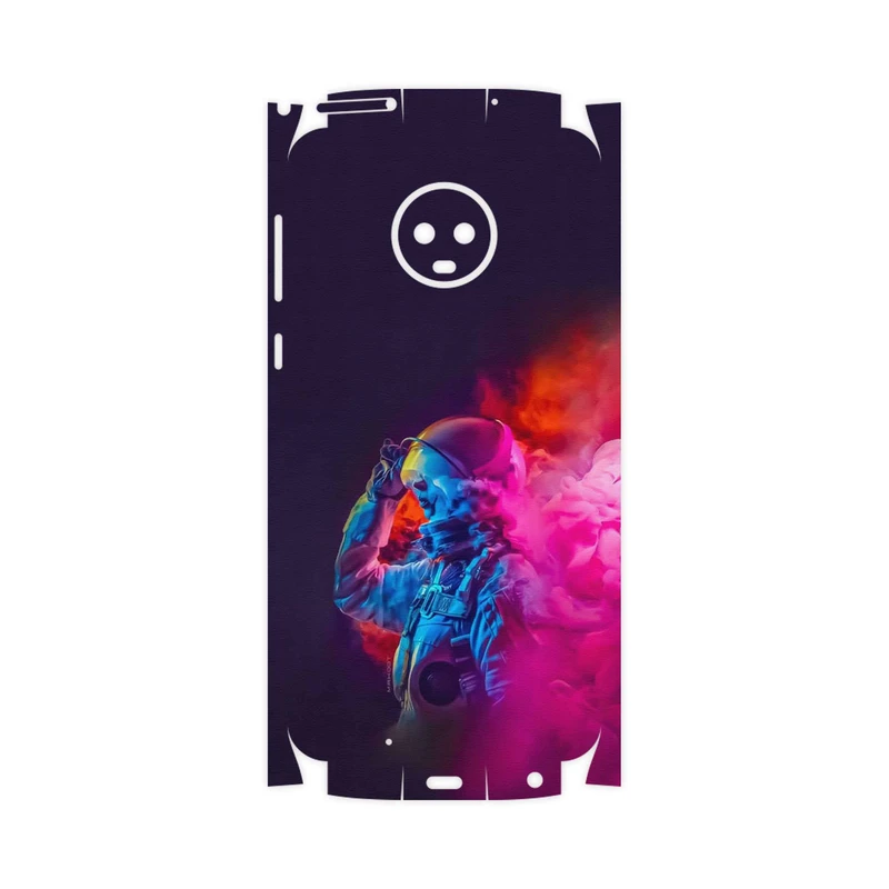 برچسب پوششی ماهوت مدل Smoke Rainbow Digital Art 1-FullSkin مناسب برای گوشی موبایل موتورولا Moto G6