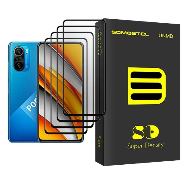 محافظ صفحه نمایش سوماستل مدل SD Glass MIX004 مناسب برای گوشی موبایل شیائومی Poco F3 بسته چهار عددی