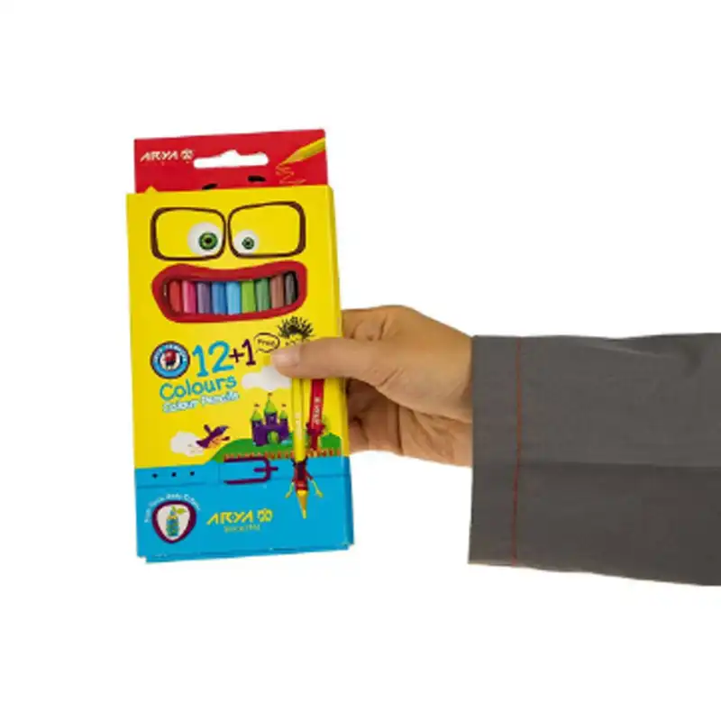 مداد رنگی 13 رنگ آریا مدل MS7 کد 1202