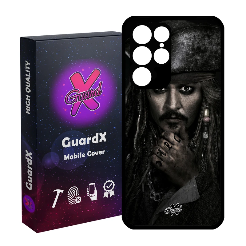 کاور گارد ایکس طرح Johnny Depp مدل Glass10178 مناسب برای گوشی موبایل سامسونگ Galaxy S22 Ultra