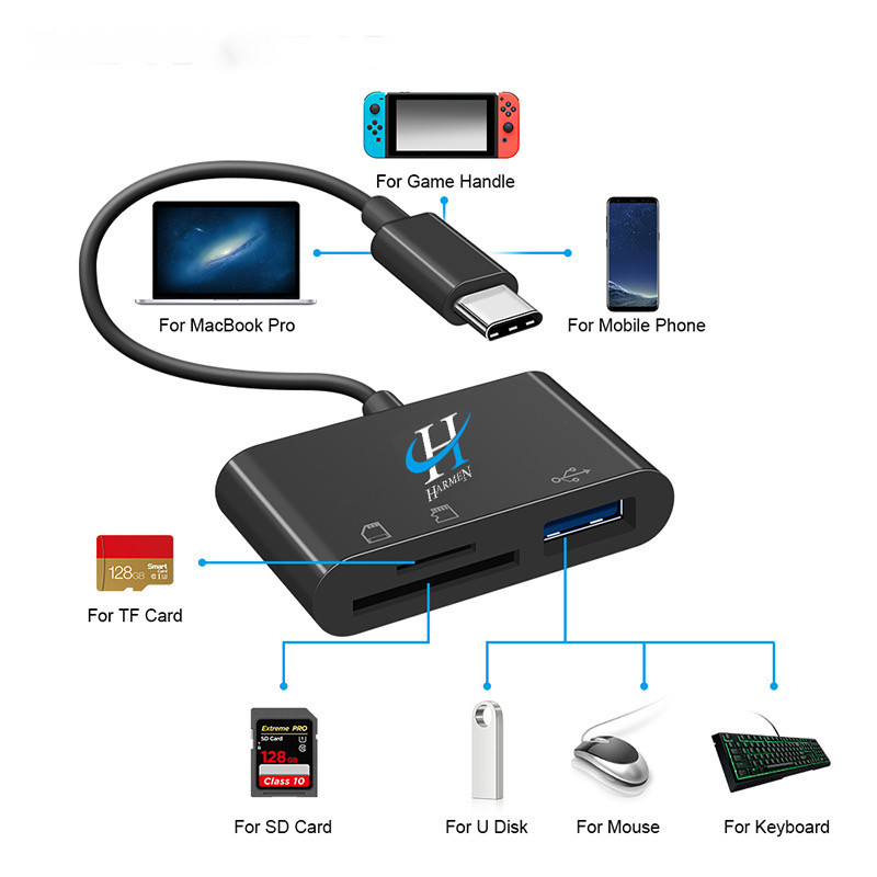 مبدل USB-C به USB هارمن مدل CARDiREADER 500