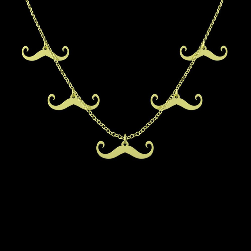 گردنبند طلا 18 عیار زنانه مدوپد مدل سبیل کد RNA17207