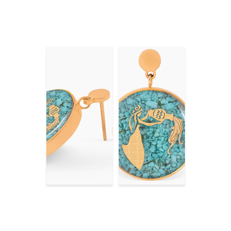 گوشواره زنانه زرسام مدل ماه بهمن کد 10006986