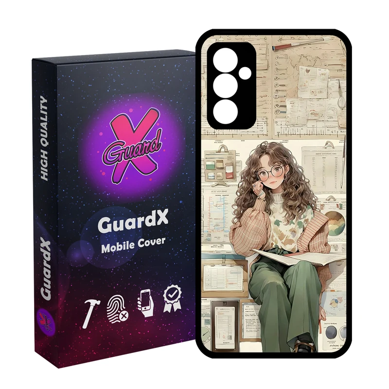 کاور گارد ایکس طرح دخترانه مدل  Glass10718 مناسب برای گوشی موبایل سامسونگ Galaxy A14 / A14 5G