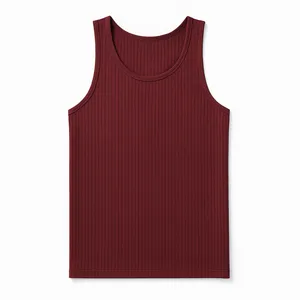 زیرپوش رکابی یقه گرد مردانه آریان نخ باف مدل 1115