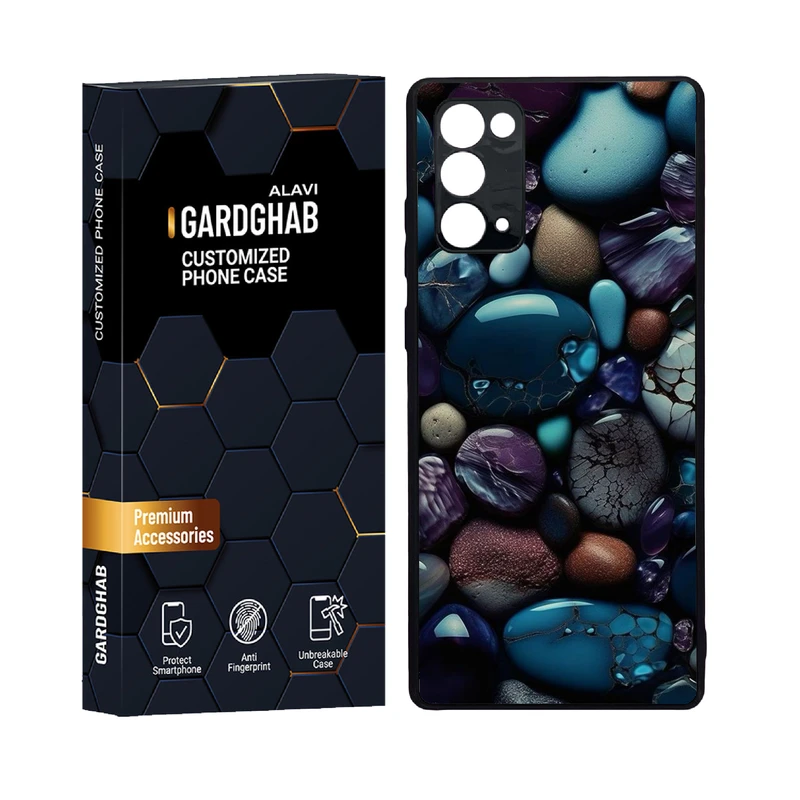 کاور گارد قاب علوی مدل دور ژله ای هنری مناسب برای گوشی موبایل سامسونگ Galaxy Note 20