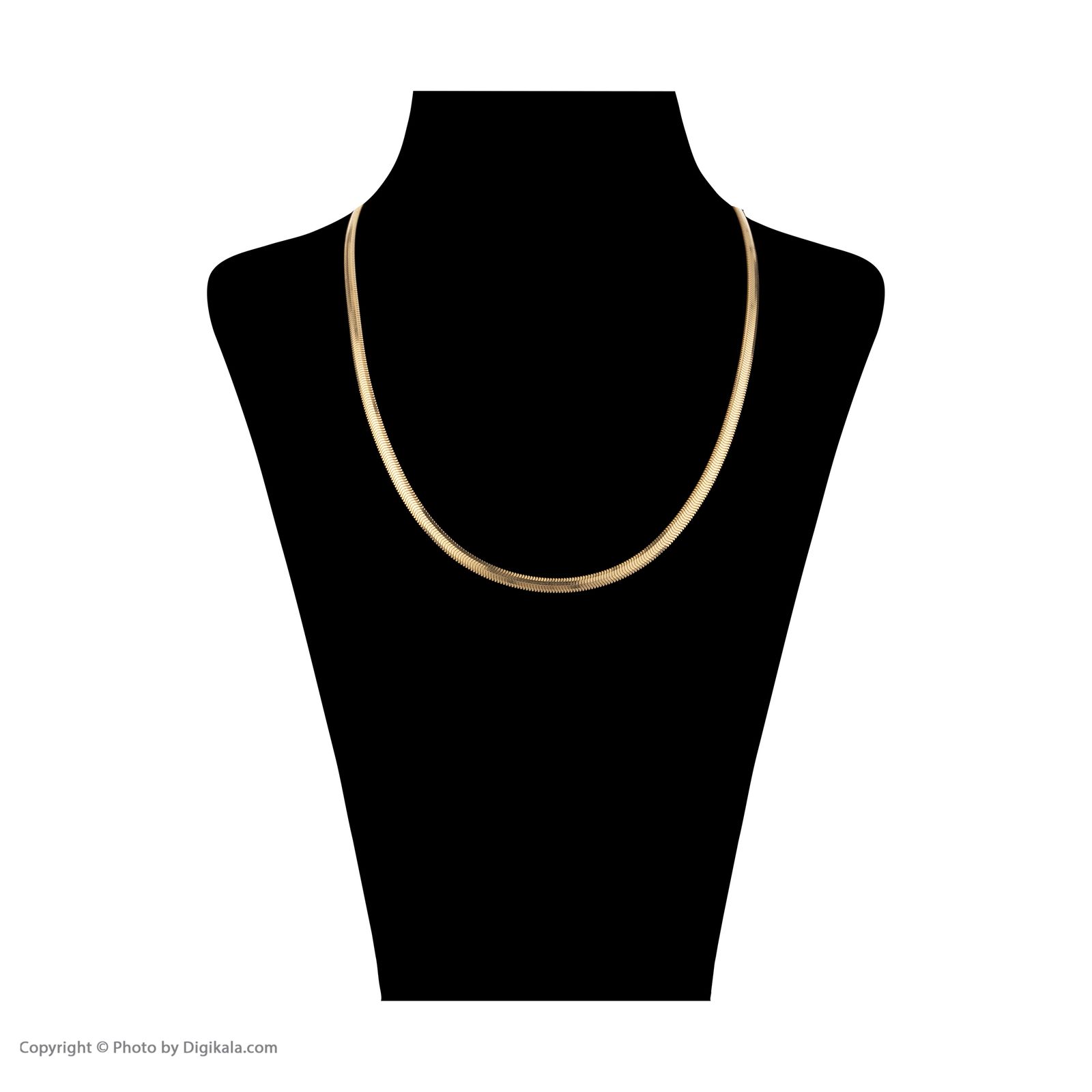 گردنبند طلا 18 عیار زنانه مایا ماهک مدل MM1737 طرح تیغ ماهی - هرینگبون -  - 2