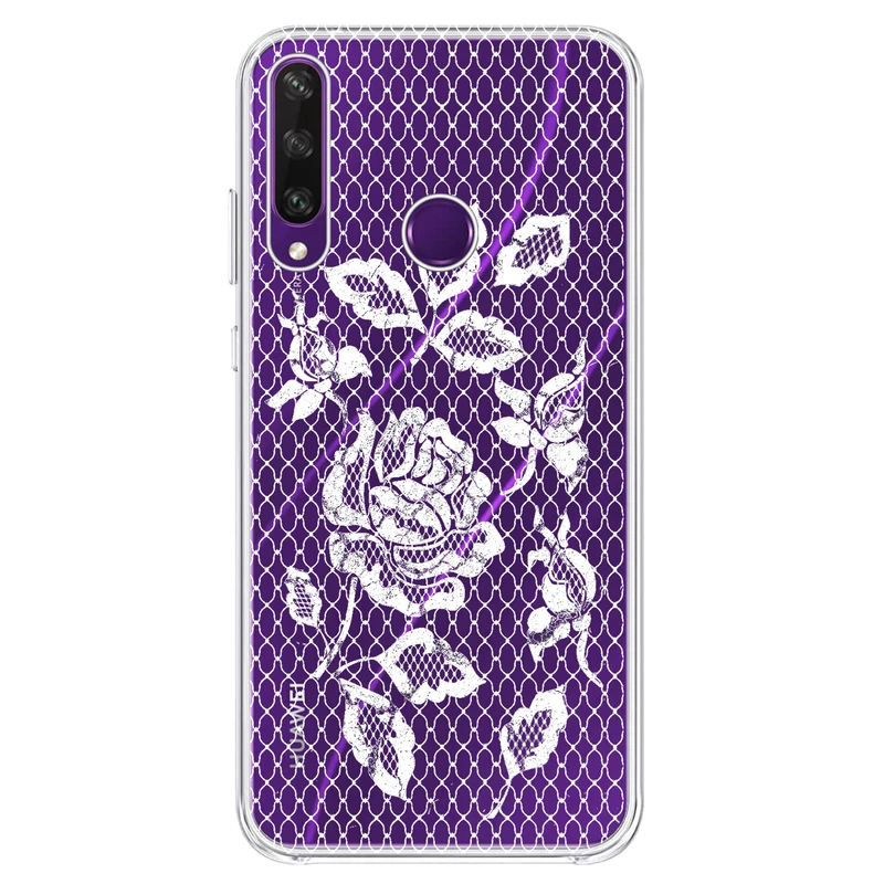 کاور مگافون طرح گل مدل C43-W مناسب برای گوشی موبایل هوآوی Y6P 2020