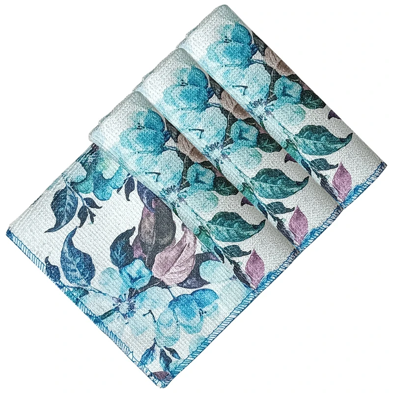 دستمال آشپزخانه بی تی مدل رز کد 25x254 بسته 3 عددی