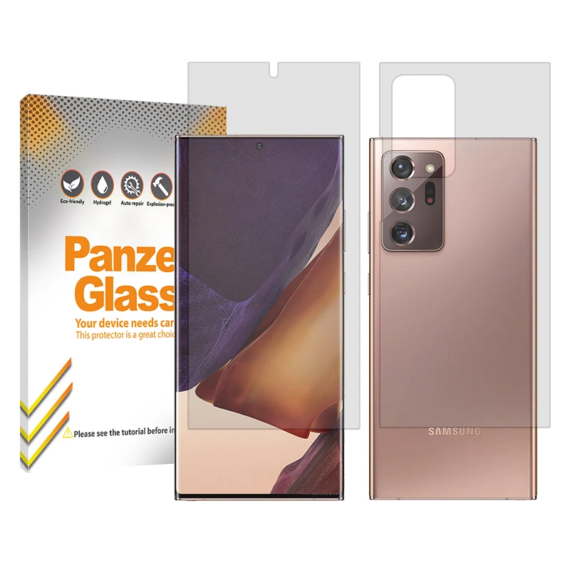 محافظ صفحه نمایش شفاف پنزر گلس مدل Resistant مناسب برای گوشی موبایل سامسونگ Galaxy Note20 Ultra به همراه محافظ پشت گوشی