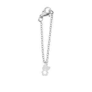 آویز ساعت نقره زنانه هایکا طرح خرس مدل n.ha-370