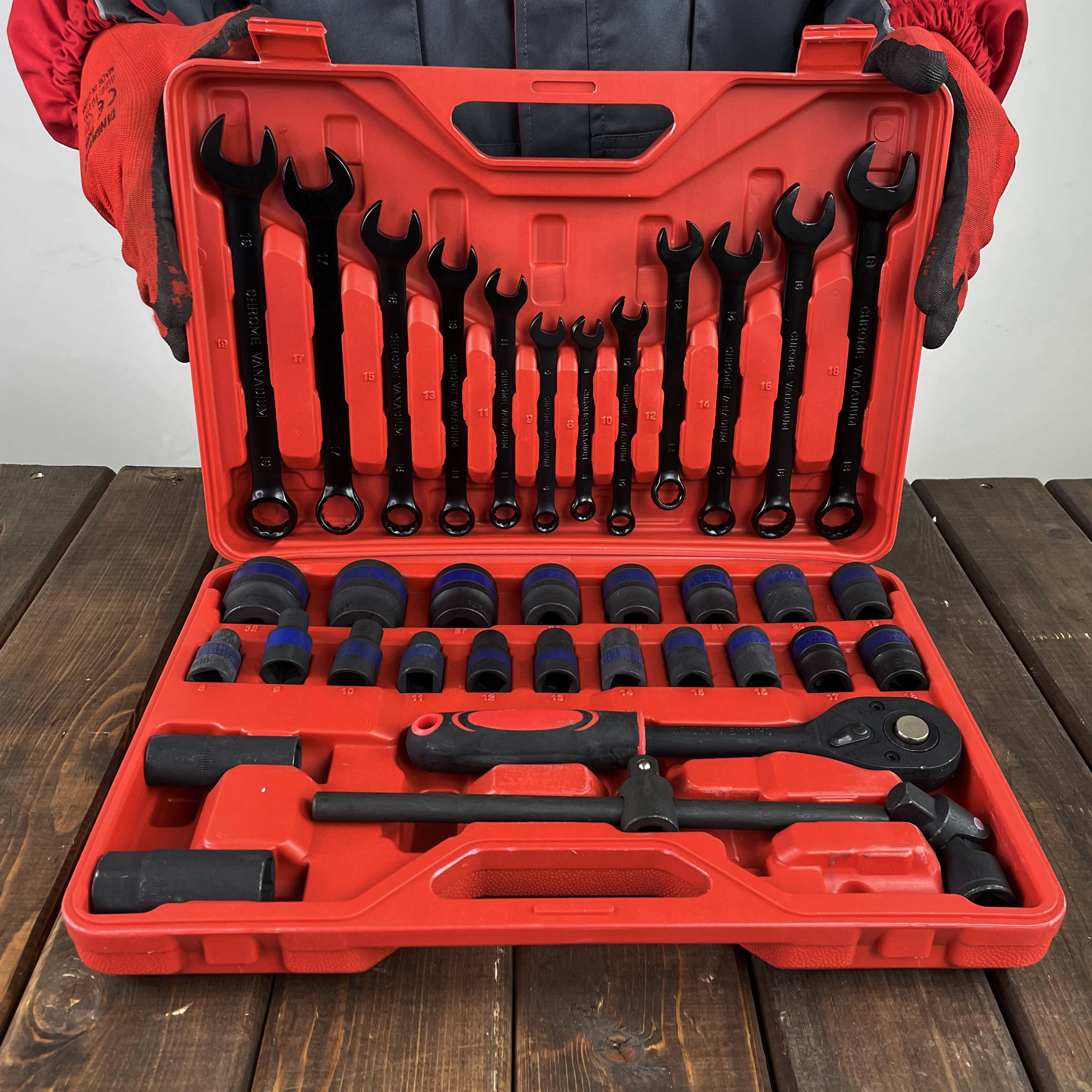 مجموعه 37 عددی آچار بکس جی ان ترد کد 03 سایز 1/2 میلی متر