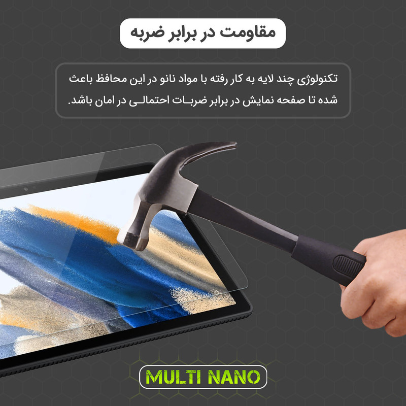 محافظ صفحه نمایش شفاف مولتی نانو مدل X-SFG مناسب برای تبلت شیائومی Redmi Pad SE 11 inch 2024 به همراه برچسب پوششی پشت