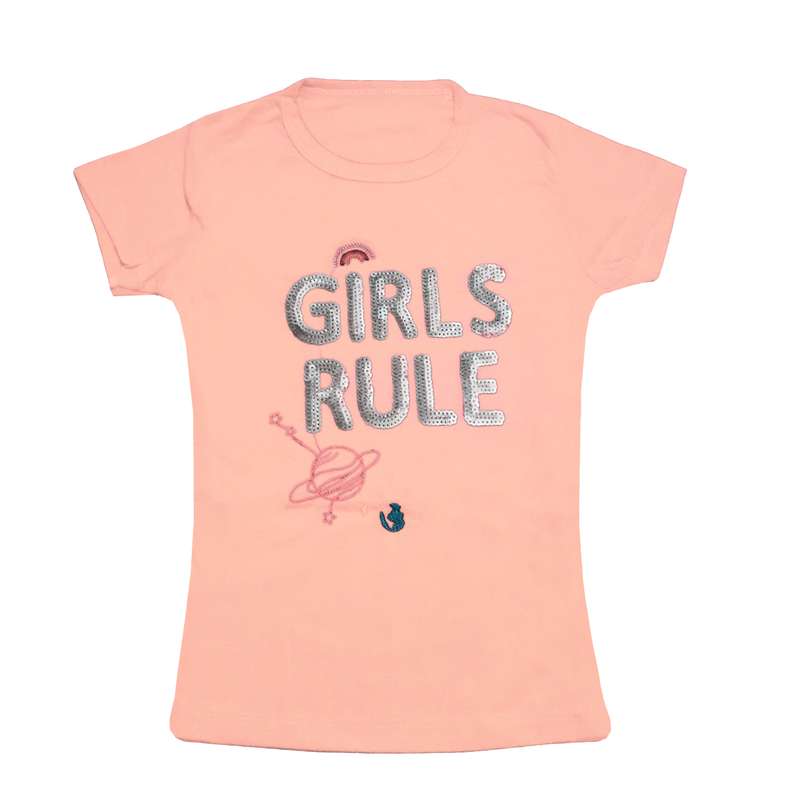 تی شرت دخترانه مدل RULE