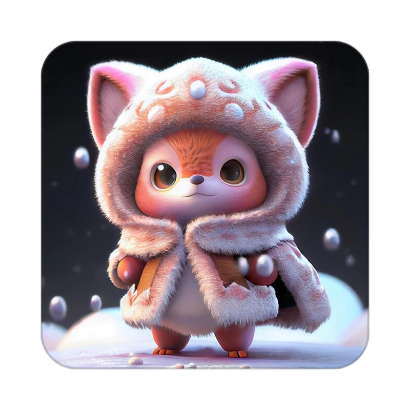 زیر لیوانی کاکتی طرح حیوانات کارتونی مدل mp27436