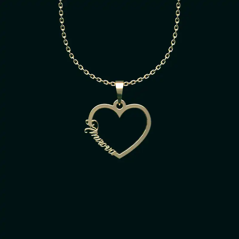 گردنبند طلا 18 عیار زنانه مدوپد مدل اسم امیروفا Amirova کد YY2-1-1230