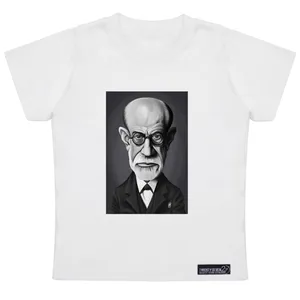 تی شرت آستین کوتاه دخترانه 27 مدل Sigmund Freud کد MH940