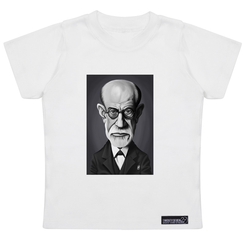 تی شرت آستین کوتاه دخترانه 27 مدل Sigmund Freud کد MH940