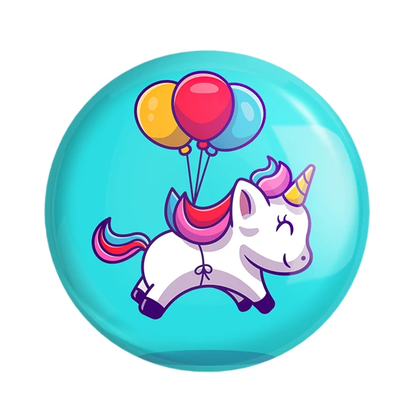  مگنت خندالو طرح اسب تک شاخ کد 3822