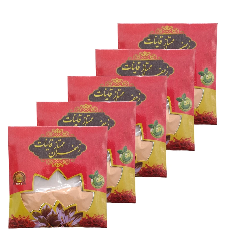 پودر زعفران قائنات - 25 گرم بسته 5 عددی