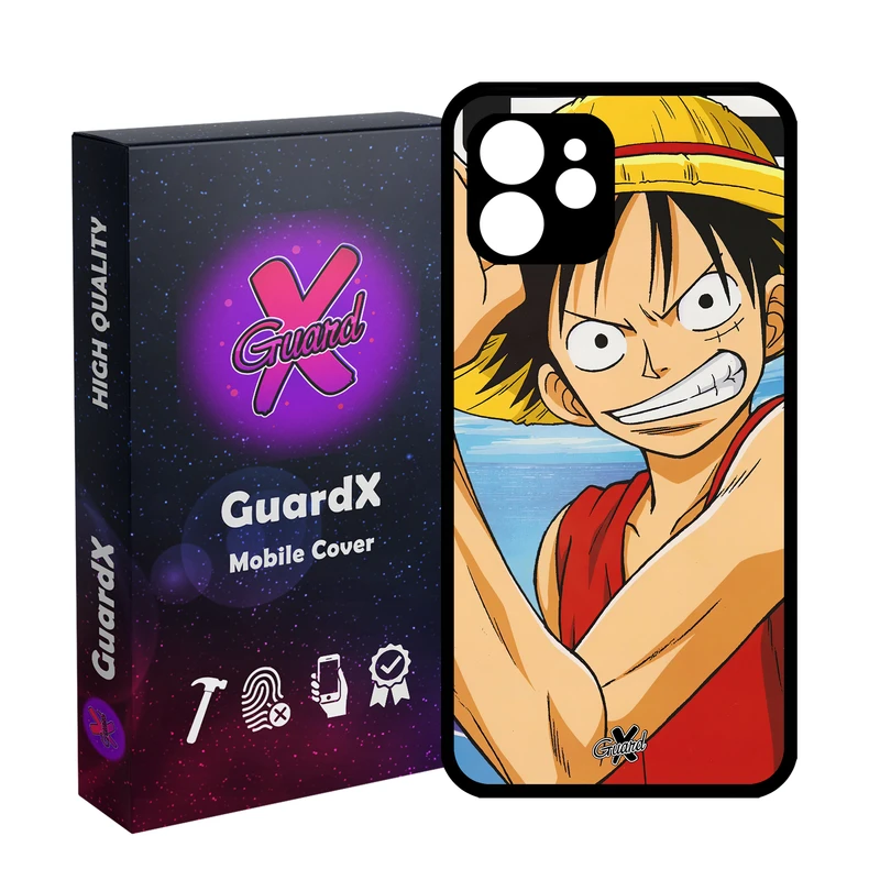 کاور گارد ایکس طرح Luffy Anime مدل Glass10593 مناسب برای گوشی موبایل اپل iPhone 12