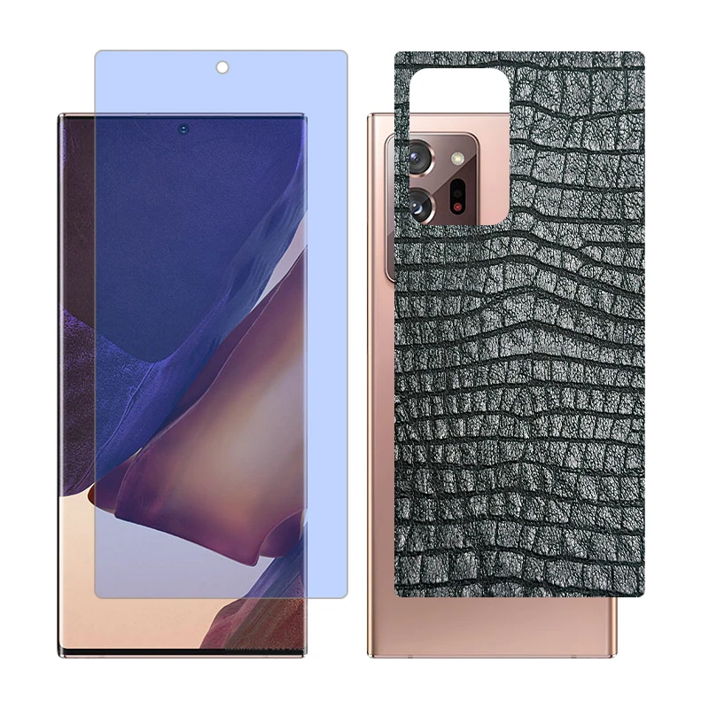 محافظ صفحه نمایش مات آنتی بلو گلس مدل Together مناسب برای گوشی موبایل سامسونگ Galaxy Note20 Ultra 5G به همراه برچسب پوششی پشت گوشی