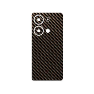 MAHOOT Glossy-Brown-Fiber Cover Sticker for Xiaomi Redmi Note 13 Pro 4G