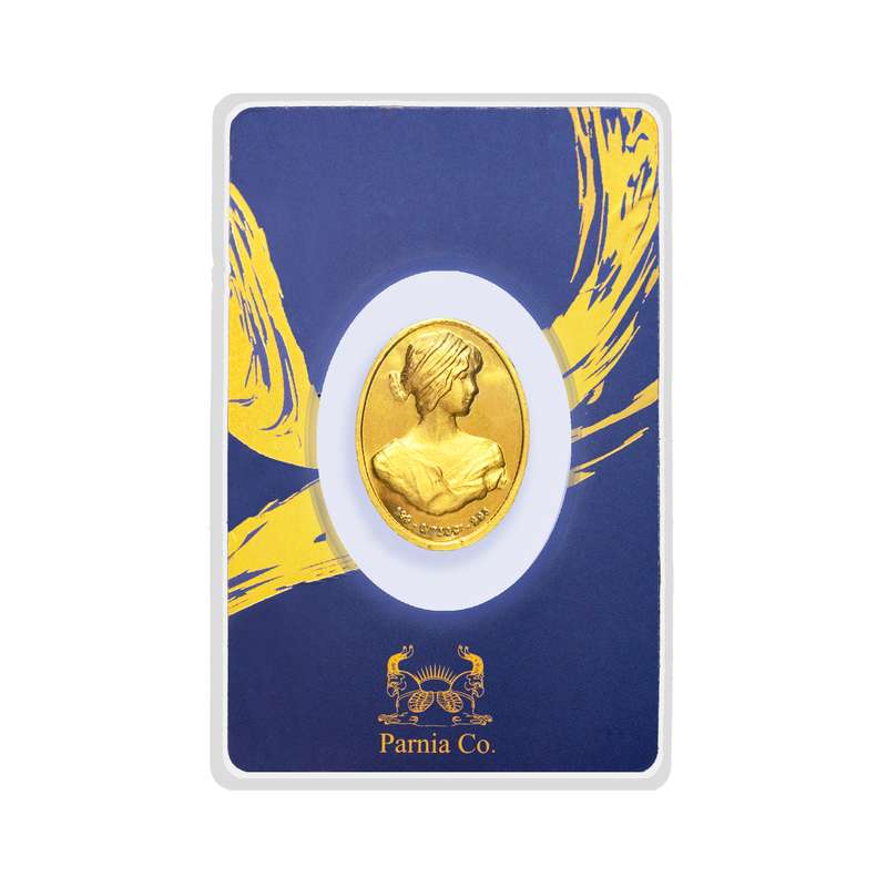 شمش طلای 24 عیار پرنیا مدل نقش برجسته آناهیتا کارت فرکانسی شمش طلای 24 عیار پرنیا مدل نقش برجسته آناهیتا کارت فرکانسی