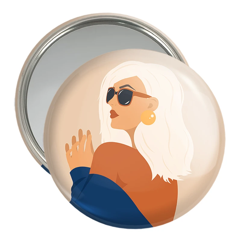 آینه جیبی خندالو مدل دختر قوی Girl Power کد 28949