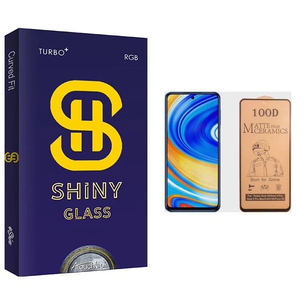 برای محافظ صفحه نمایش سرامیکی آتوچبو مدل Shiny Glass مناسب گوشی موبایل شیائومی Redmi Note 9 Pro Max